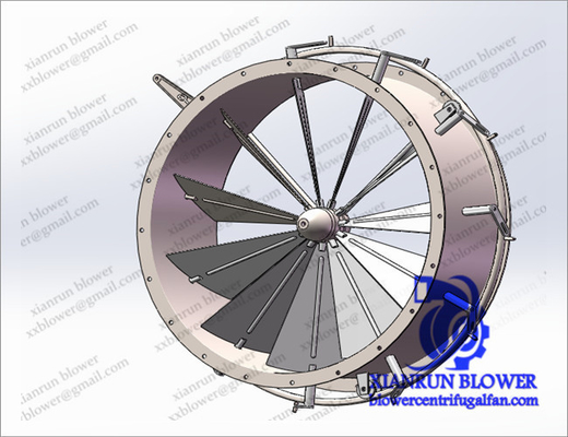 Industrieller zentrifugaler Gebläse-Schalldämpfer, zentrifugaler Fan-Rotor/tragen Haus
