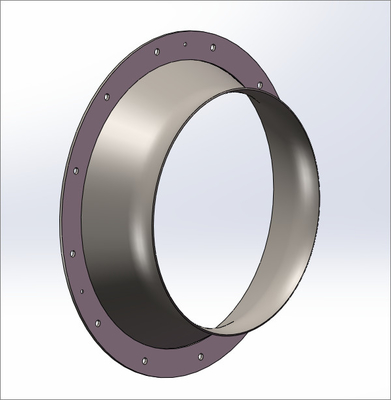 Zentrifugaler Teil-Tragflächen-Antreiber-Schalldämpfer-Rotor des Fan-Q345, der Kegel-Rotor-Gleitlager trägt