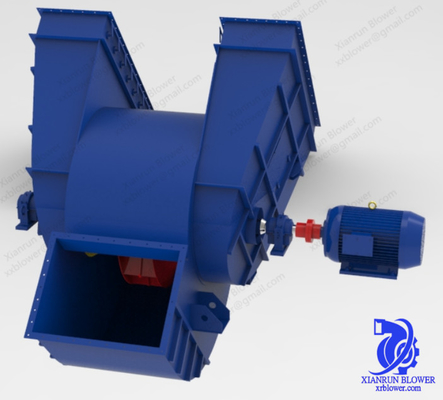5 - Kundenspezifisches industrielles 350KW Flügelradgebläse 220V 660V für Staubabsaugung