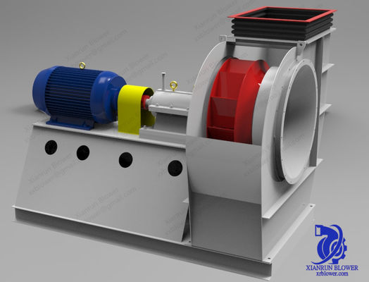 Industrieller Radialventilator mit rückwärts gekrümmtem Design für Luftstrom in Zementkraftwerken und Staubabscheidungsanwendungen