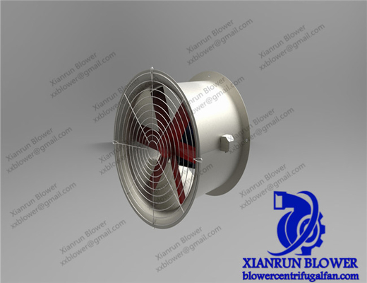 Röhrenförmiges riemengetriebenes Axialgebläse, Edelstahl-Kessel-industrieller Trommel-Fan