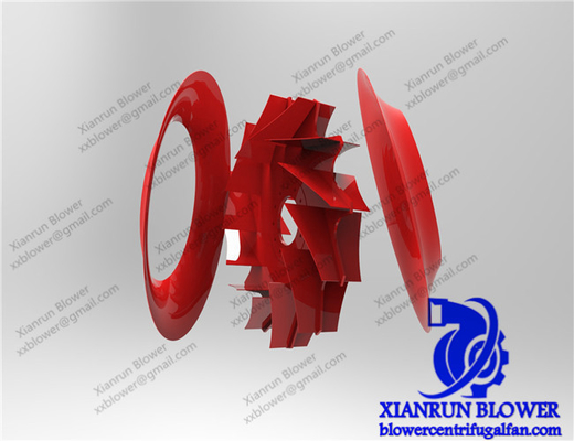 Industrielle Rückwärtskurve Zentrifugalventilator Impeller Räder Drehteil Impeller Hochdruck Zentrifugalventilator
