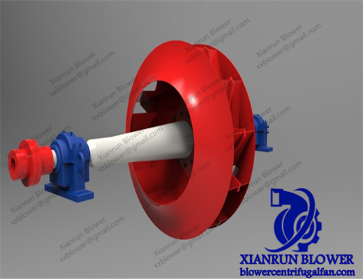 Haltbarer zentrifugaler Ventilatorflügel-Kohlenstoffstahl für Zementfabrik